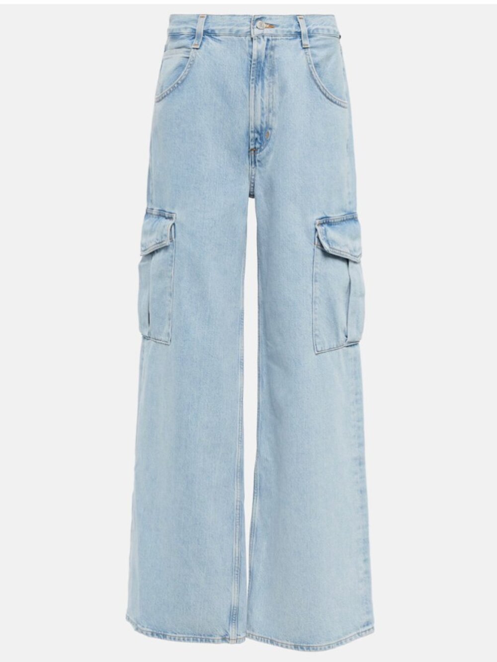 Agolde Minka Blue Cargo Jeans - Picture 9 of 9